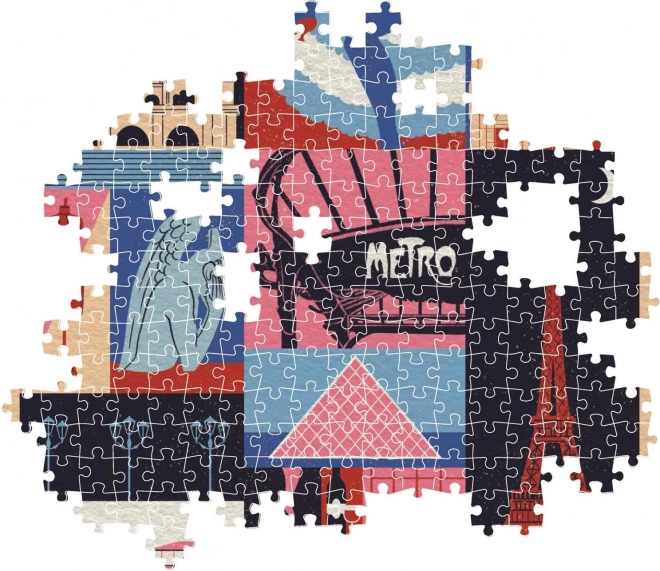 Clementoni Puzzle Štýl v Meste: Paríž 1000 Dielikov