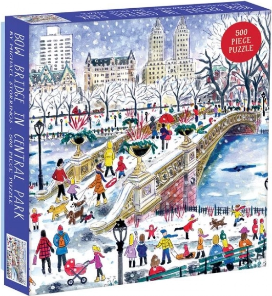 Štvorcové puzzle Bow Bridge v Central Parku 500 dielikov