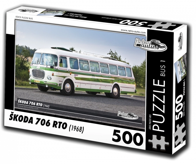 Retro puzzle autobus Škoda 706 RTO