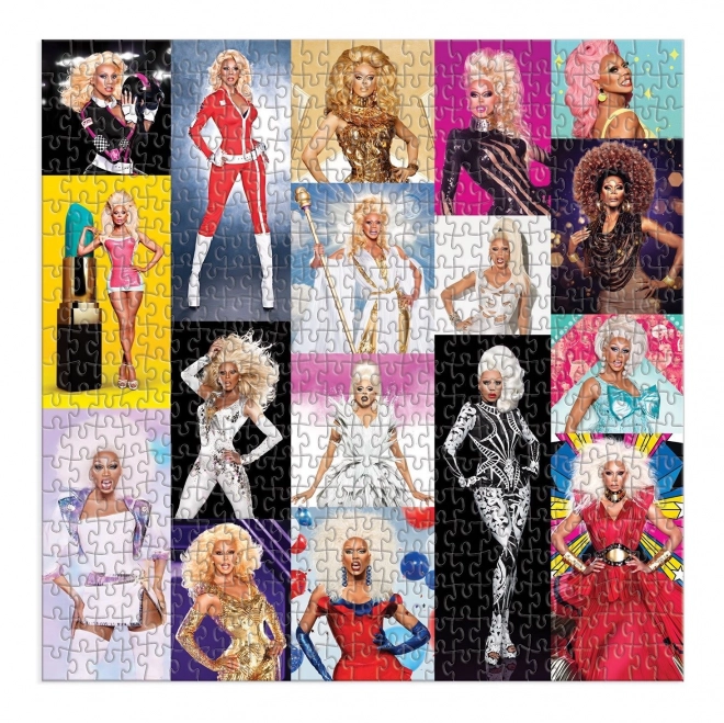 Štvorcové puzzle RuPaul's Drag Race 500 dielikov