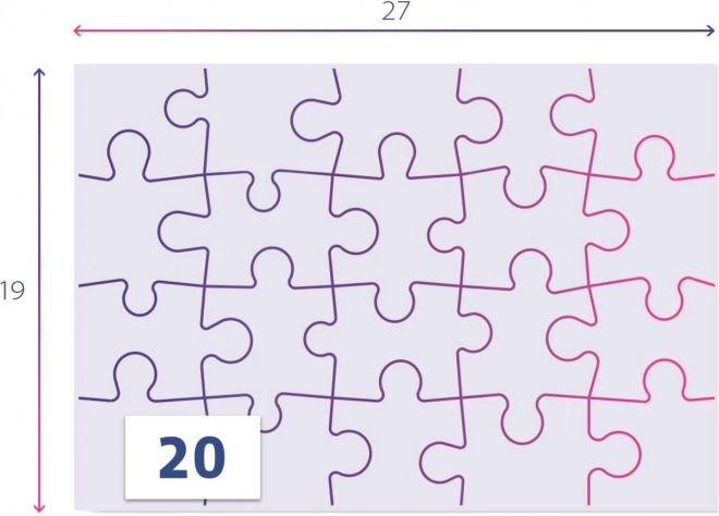 Puzzle Superčíči 2x20 dielikov