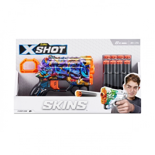 Odpaľovacie zariadenie SKINS MENACE (8 šípok) vzor D