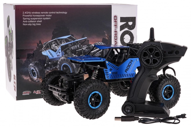 Crawler R/C Niebieski 1:16