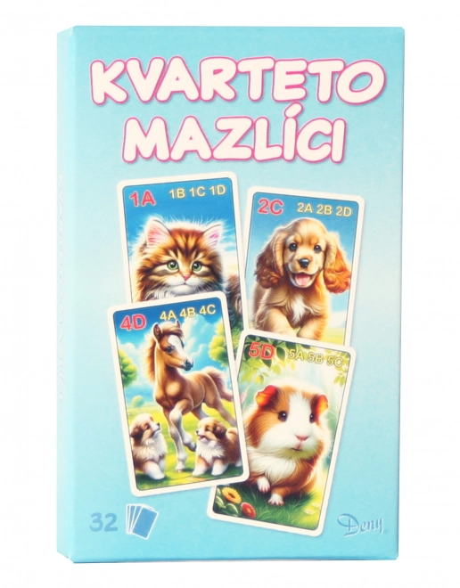 Kartová hra Kvarteto s domácimi zvieratkami