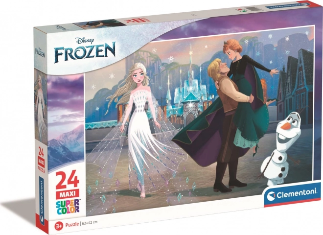 Puzzle 24 dielikov maxi super kolor - Disney Frozen 2