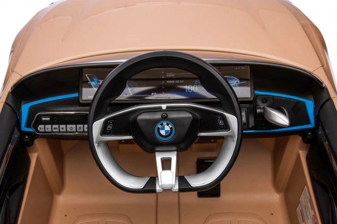 Detské elektrické auto BMW I4 zlaté 4x4