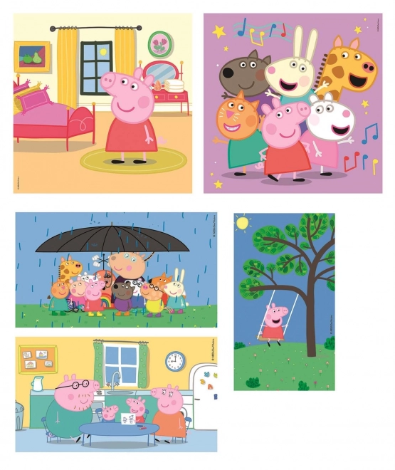 Puzzle Prasiatko Peppa 10v1