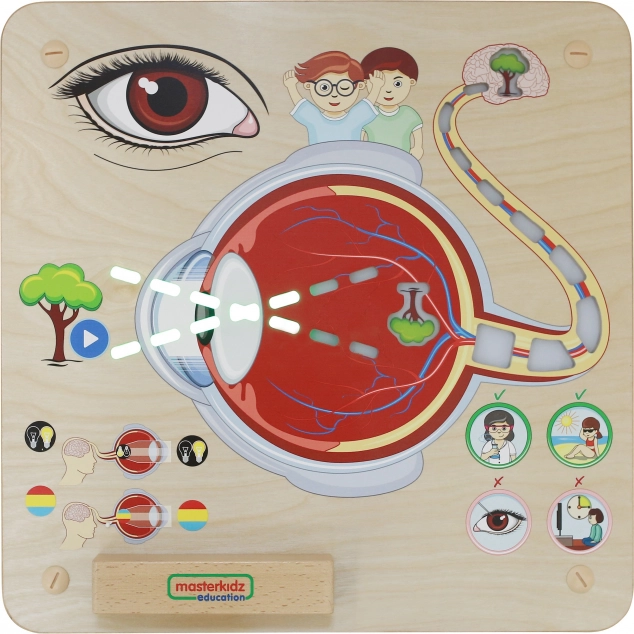 Masterkidz Edukačné Tabule Zrak Montessori