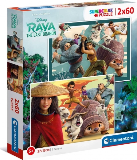 Puzzle Raya a drak 2×60 dielikov