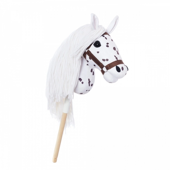 Koník na tyči Hobby Horse z kolekcie HOPPIHORSE Sport Edition v farbe bieleho leoparda