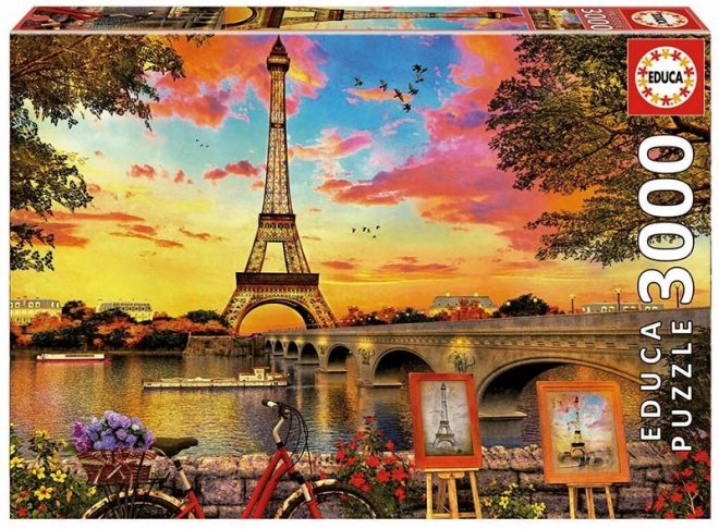 Puzzle Západ slnka v Paríži 3000 dielikov