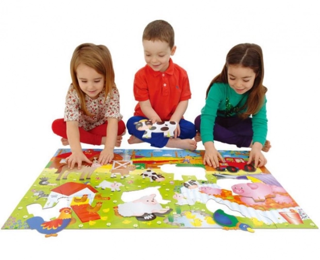 Galt Obrovské podlahové puzzle Farma, 30 dielikov