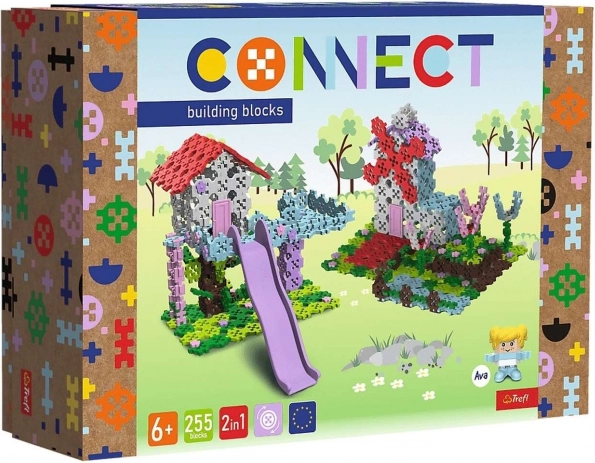 Stavebnica 2v1 domček na strome / veterný mlyn Trefl Connect (255 dielikov)