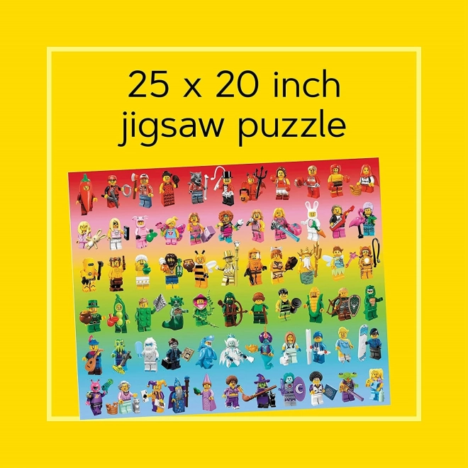 Puzzle LEGO Dúhove minifigurky 1000 dielikov