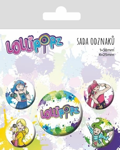 Set odznakov s motívom Lollipopz