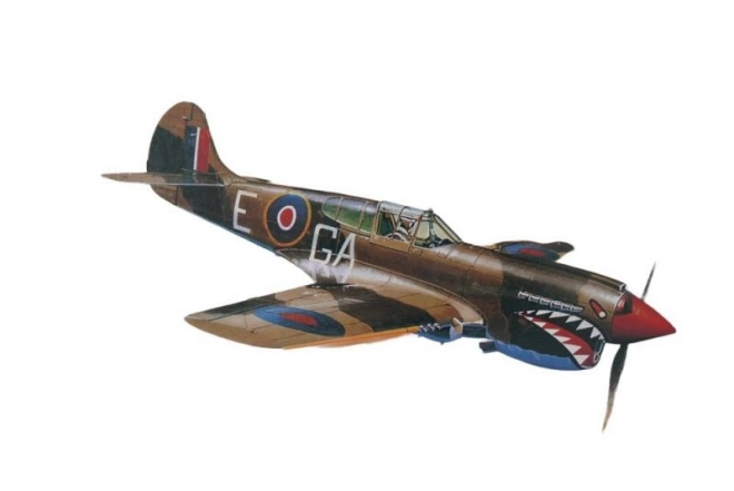 Stavebnica lietadla Curtiss P-40K v mierke 1:72