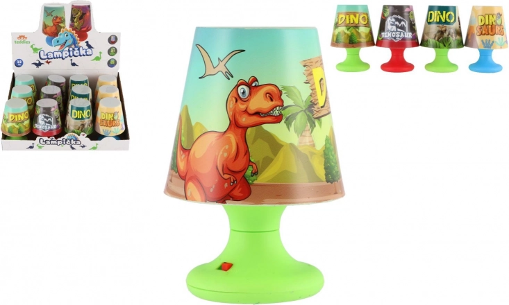 Mini detská lampička dinosaurus na batérie