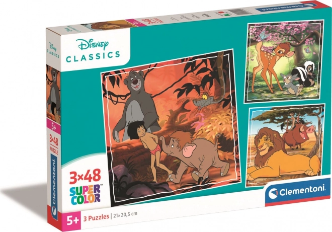 Clementoni: Puzzle 3x48 el. - Disney klasika