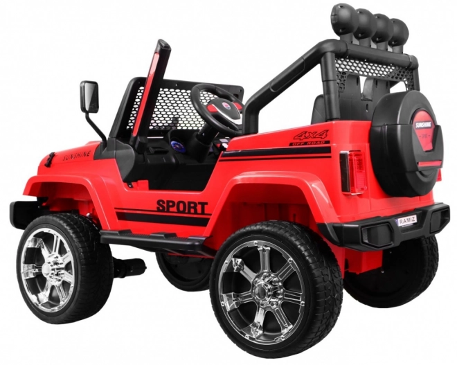 Terénne autíčko Raptor Drifter červené 4x4 s diaľkovým ovládačom a MP3 LED