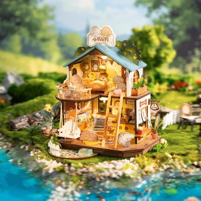 Miniatúrny domček Domček pre šteniatka