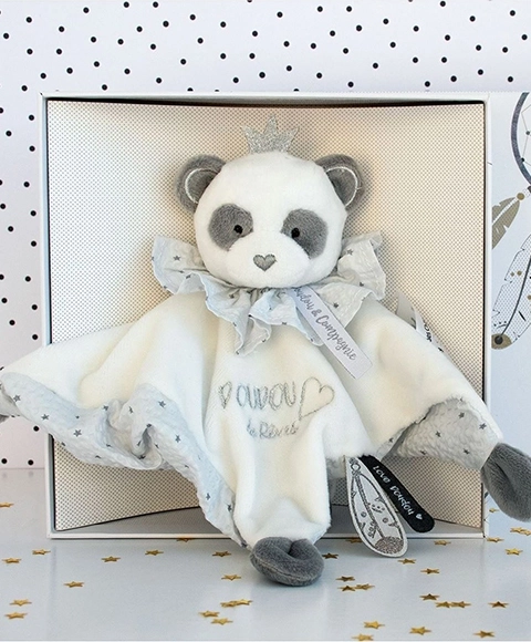 Doudou Darčeková sada - plyšová panda 20 cm