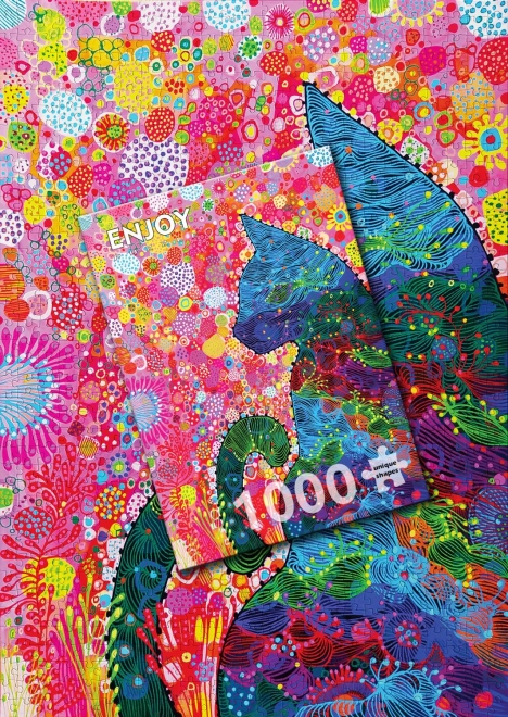 Puzzle Premýšľavá Mačka 1000 Dielikov