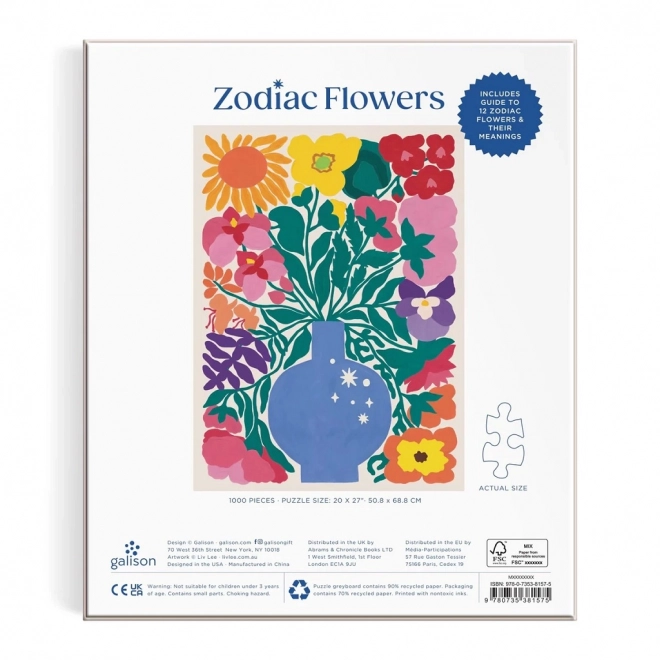 Puzzle Kvety zverokruhu 1000 dielikov