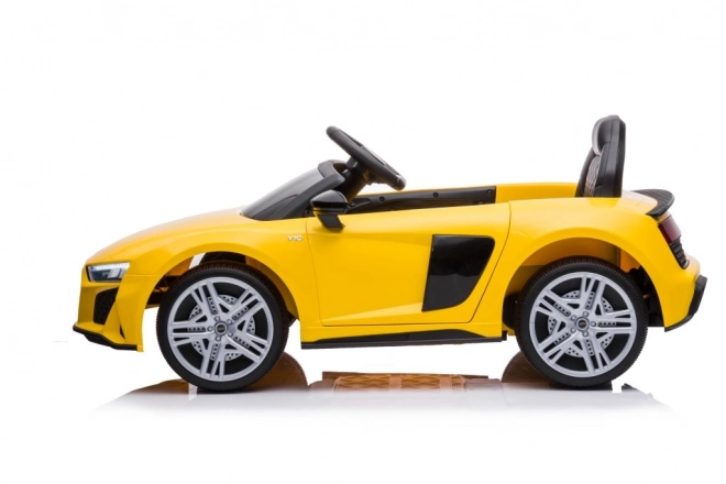 Detské elektrické auto Audi R8 žlté