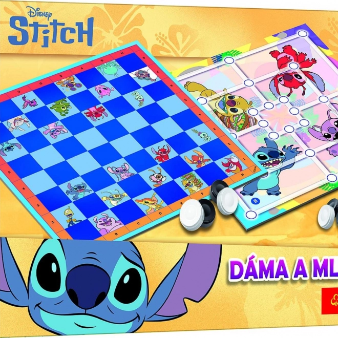 Dáma a Mlyn Lilo & Stitch spoločenská hra
