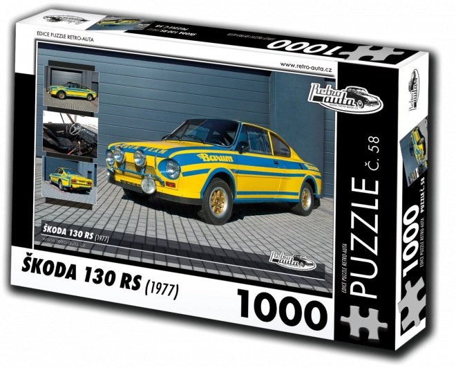 Puzzle Retro-Auta Škoda 130 RS 1000 dielikov