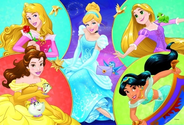 Puzzle Disney Princezné: Stretnutie Sladkých Princezien 100 Dielikov