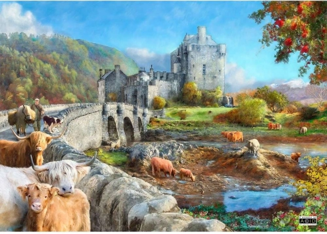 Puzzle Ráno na Škótskej Vysočine 1000 dielikov