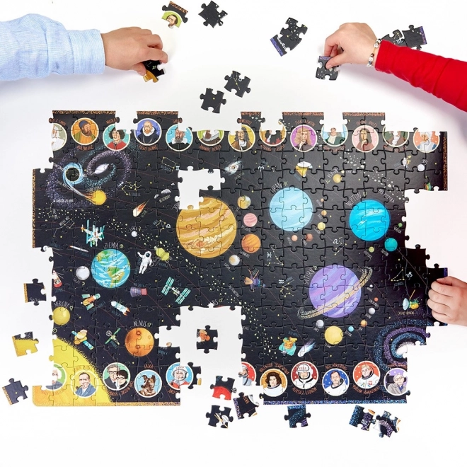 Puzzle Objavitelia - Slnečná Sústava 300 Dielikov