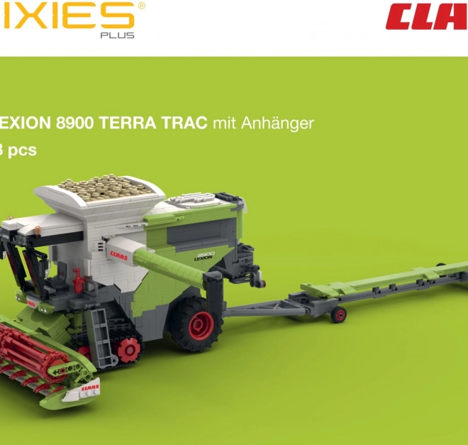 Stavebnica Brixies Plus Claas Lexion 8900 Terra Trac s prívesom