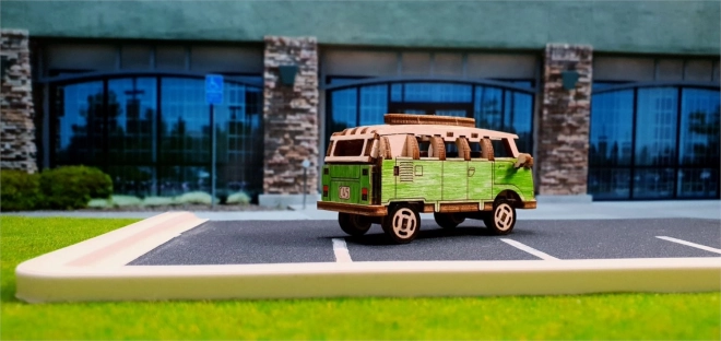 Drevené 3D puzzle Superfast retro minibus