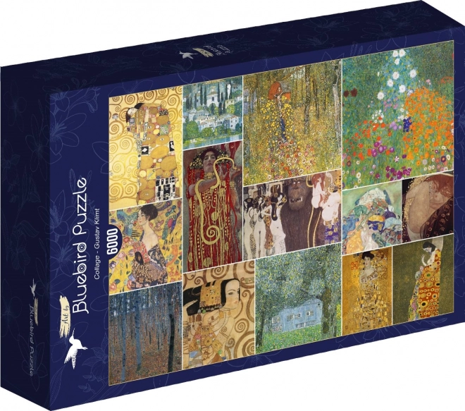 Bluebird puzzle Koláž obrazov: Gustav Klimt 6000 dielikov