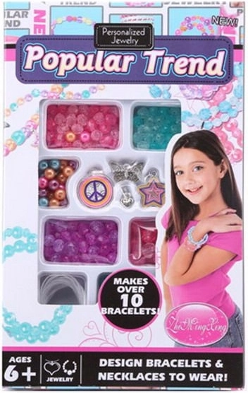 Korálky na výrobu náramkov s príveskom DIY set