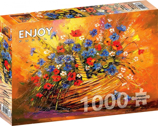 Puzzle Košík s Kvetmi 1000 Dielikov