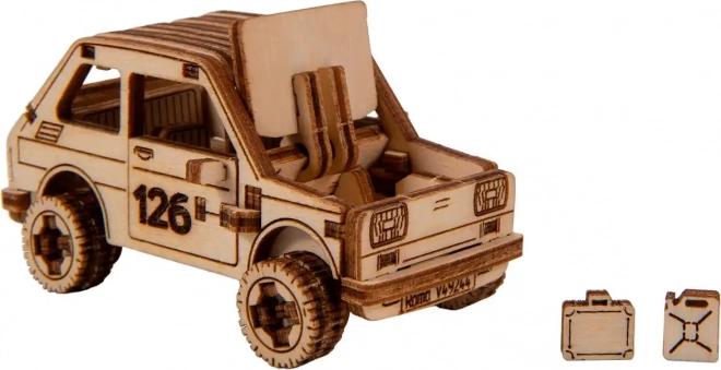 Drevené 3D puzzle Superfast rally auto