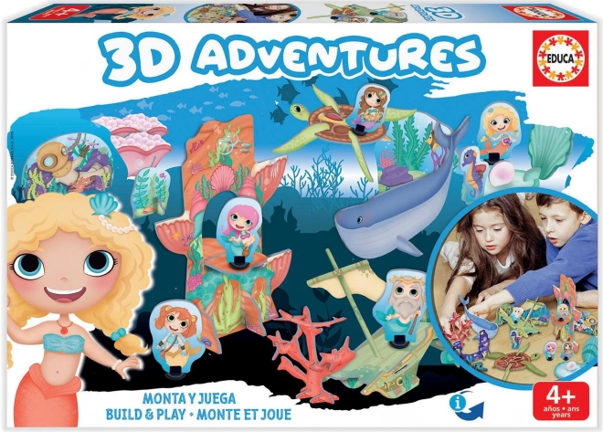 Educa 3D puzzle Kráľovstvo morských víl