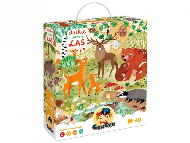 Džungle Puzzle Les 40 ks