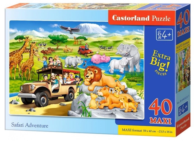 Castorland Puzzle Dobrodružstvo na Safari Maxi 40 dielikov
