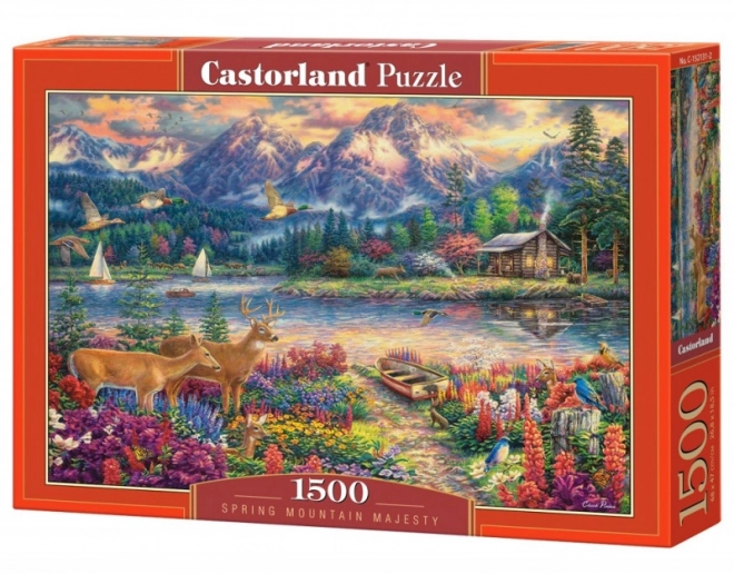 Puzzle 1500 dielikov Jarná horská majestátnosť