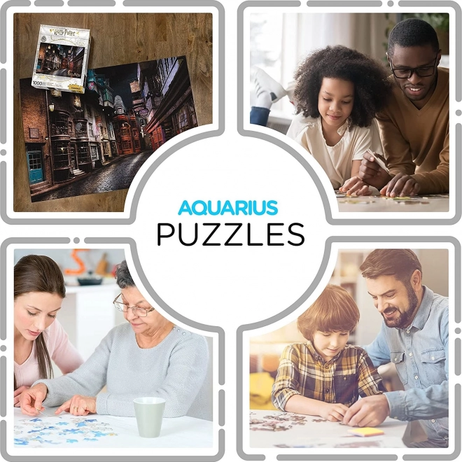 AQUARIUS Puzzle Harry Potter: Šikmá ulička 1000 dielikov