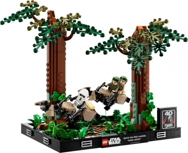 Lego Star Wars Honička spídrů na planéte Endor – diorama