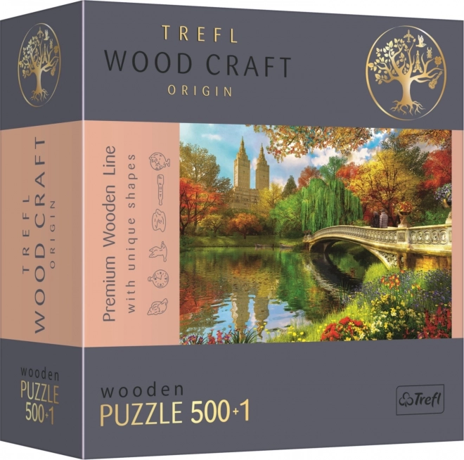 Trefl Drevené Puzzle Central Park, Manhattan, New York 501 Dielikov