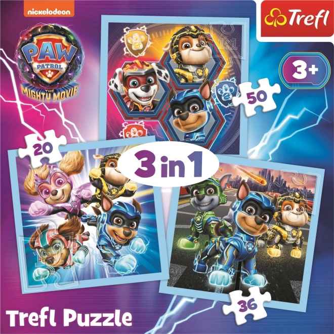 Puzzle 3v1 Paw Patrol Mighty Pups