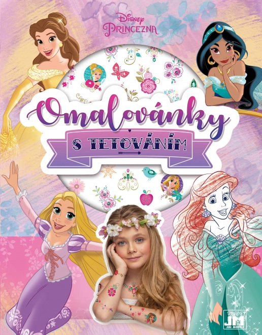 Omaľovánka s tetovaním Disney Princezné