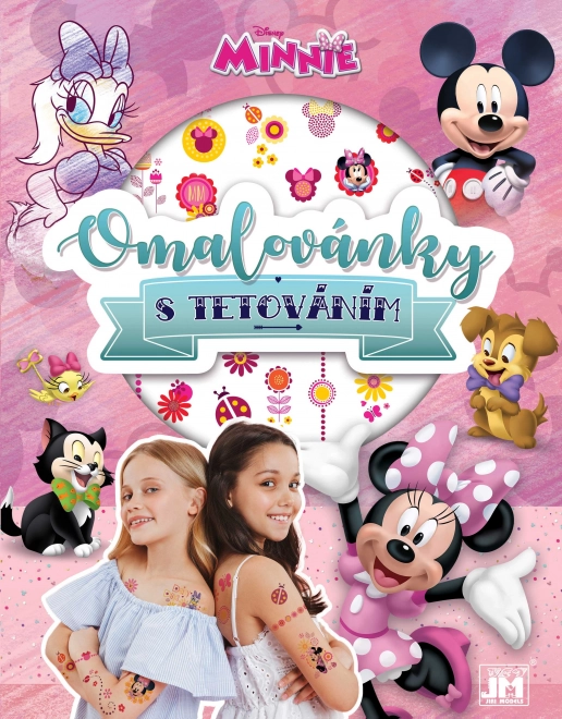 Omaľovánka s tetovaním Minnie