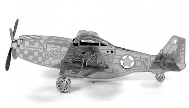 Metal Earth 3D puzzle Lietadlo Mustang P-51